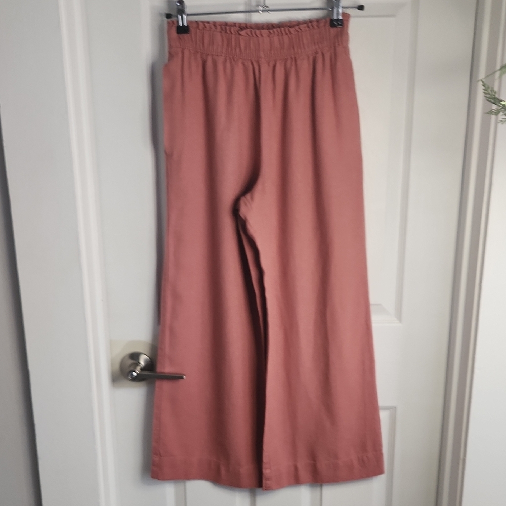 Abercrombie & Fitch Dusty Rose Elastic Waist Pants - Picture 2 of 6